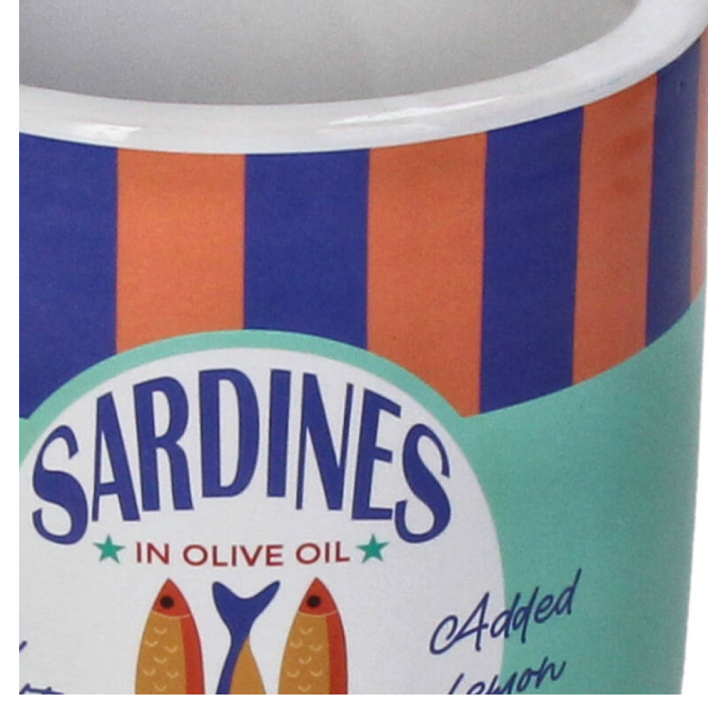 Кашпо "Sardines", фаянс, разноцветный - 2