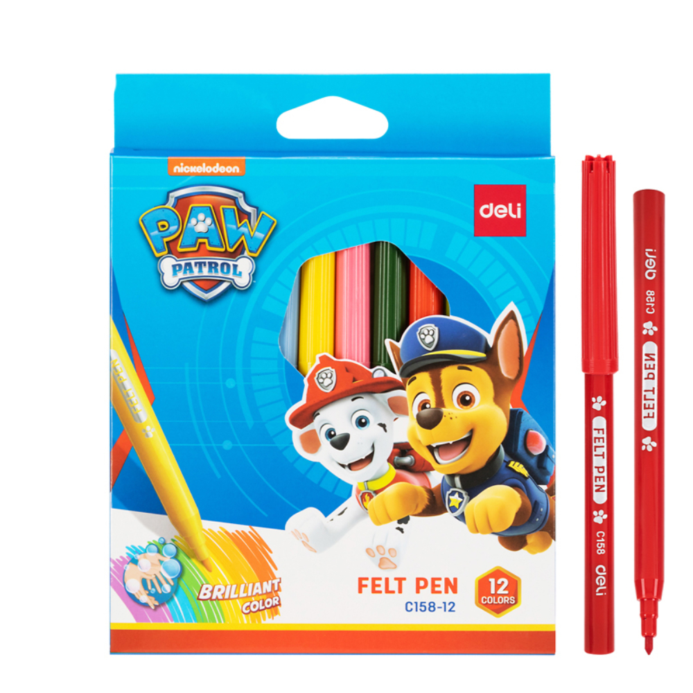Фломастеры Deli "Paw Patrol", 12 штук, ассорти - 3