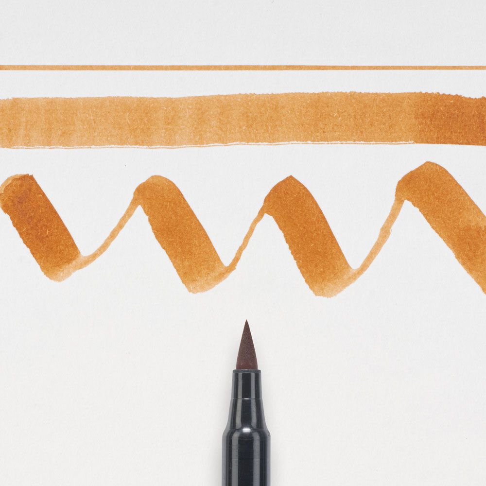 Маркер акварельный "Koi Color Brush", светло-коричневый - 2
