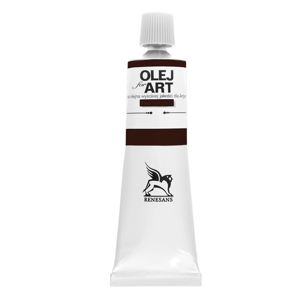 Краски масляные Renesans "Oils for art", 79 коричневый польский, 60 мл, туба