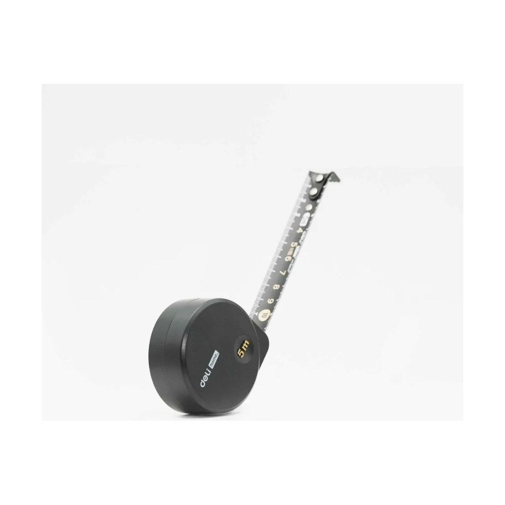 Рулетка Deli HS EHT8519, 5 м х 19 мм, Soft Touch, черный - 3
