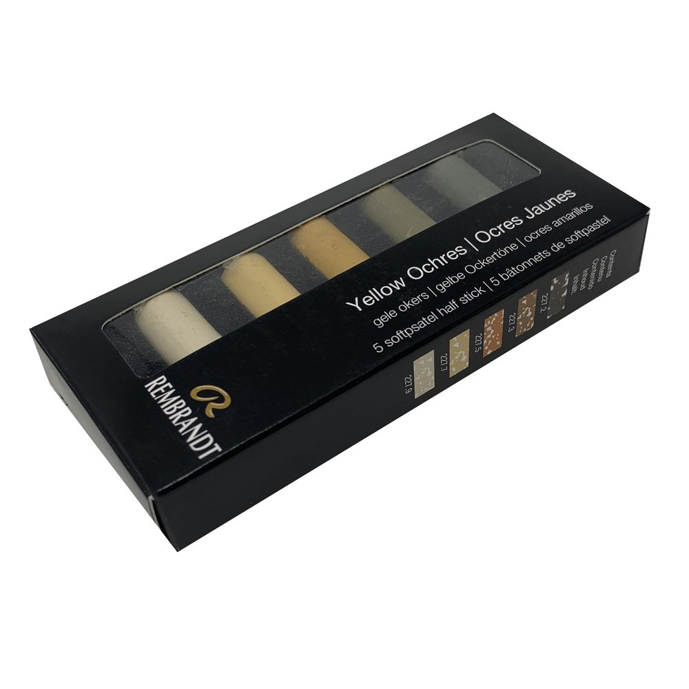 Набор мягкой пастели "Rembrandt Half Pastel", 5 цветов, охры - 3