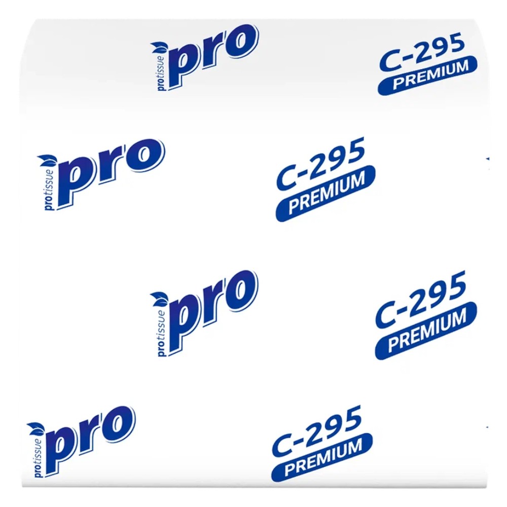 Салфетки бумажные PROtissue 10,5х21 см, 2 слоя, V - сложение, белый, 200 листов - 2