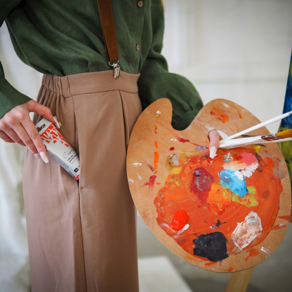 Краски акриловые "Сонет", 507 бирюзовая, 75 мл, туба - 4