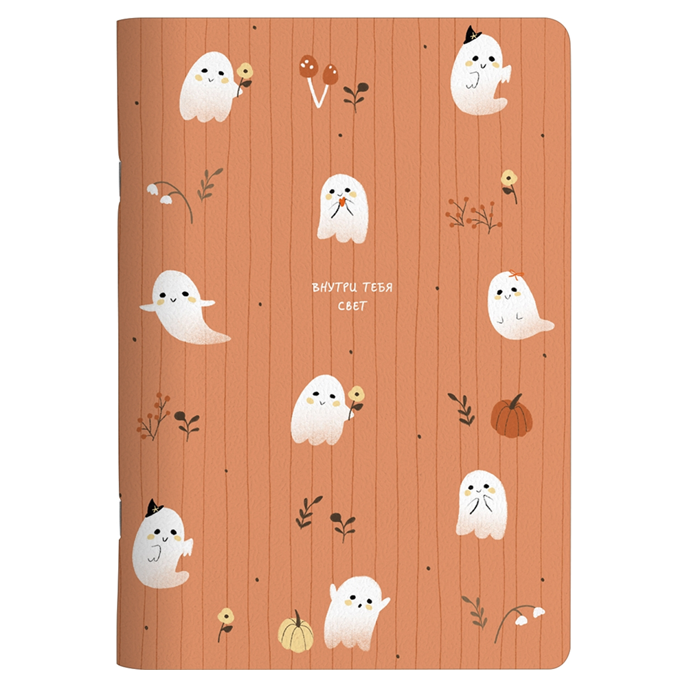 Тетрадь "Boo. Привидения ", А5, 48 листов, клетка, оранжевый