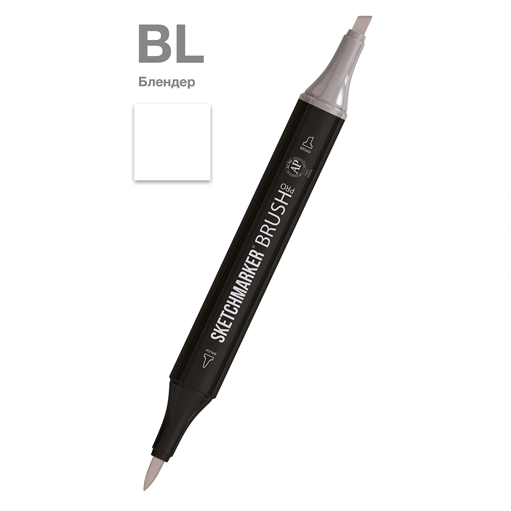 Маркер перманентный двусторонний "Sketchmarker Brush", BL блендер