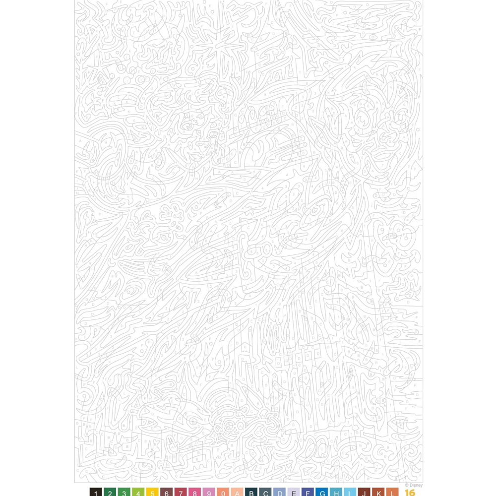 Раскраска по номерам на французском языке "Coloriages mystères Disney - Les Grands classiques. Best of" - 3