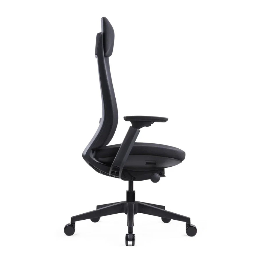 Кресло компьютерное SitZone E-VL002A, сетка, ткань, пластик, черный - 3