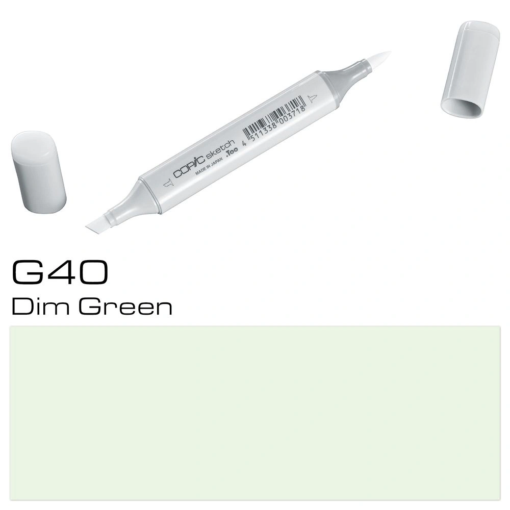 Маркер перманентный "Copic Sketch", G-40 тусклый зеленый