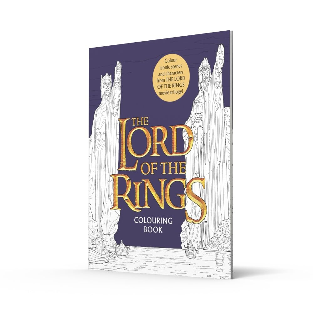 Раскраска на английском языке "J. R. R. Tolkien. Lord of the rings movie trilogy colouring book" - 2
