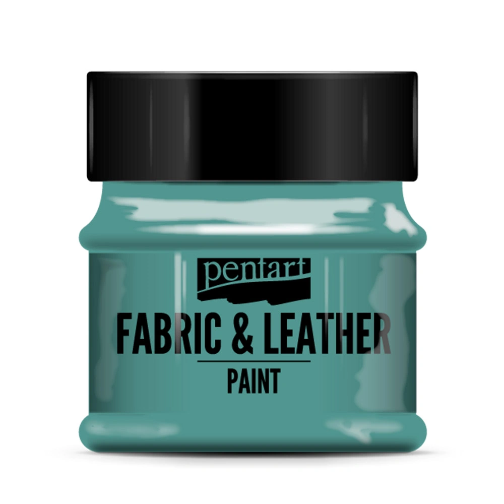 Краска для текстиля "Pentart Fabric & Leather paint", 50 мл, бирюзово-зеленый