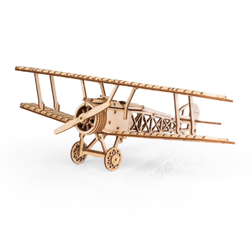 Конструктор 3D "Биплан", деревянный - 9