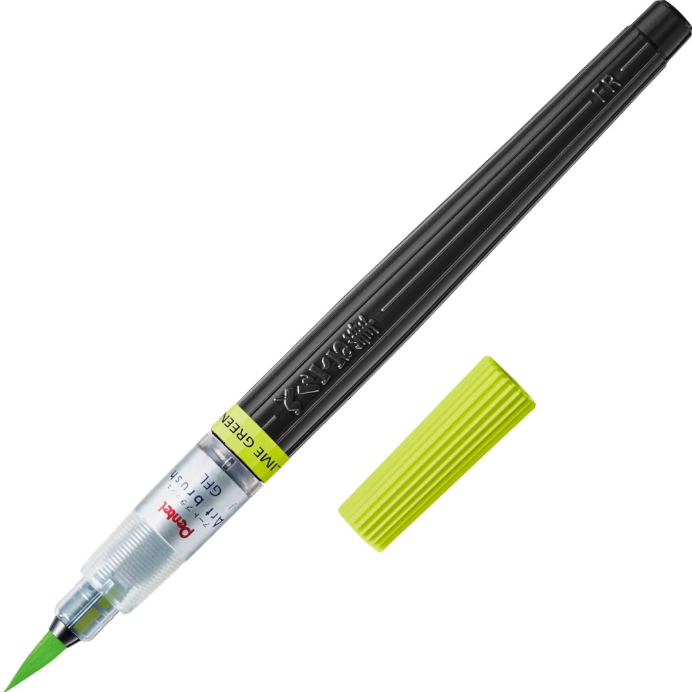 Кисть "Color Brush", лаймовый зеленый, блистер