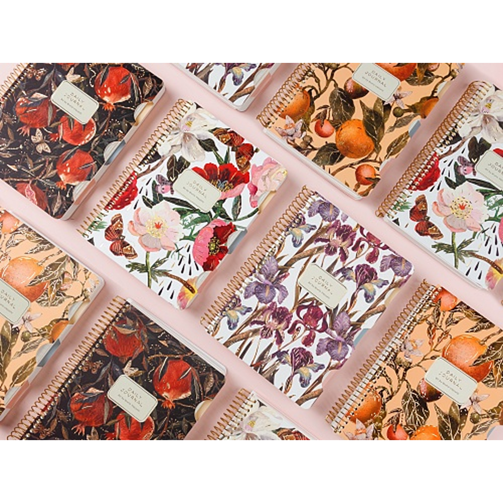 Книга записная "Flora. Гранат", A5, 200 листов, клетка, линейка, точка, черный, красный - 7