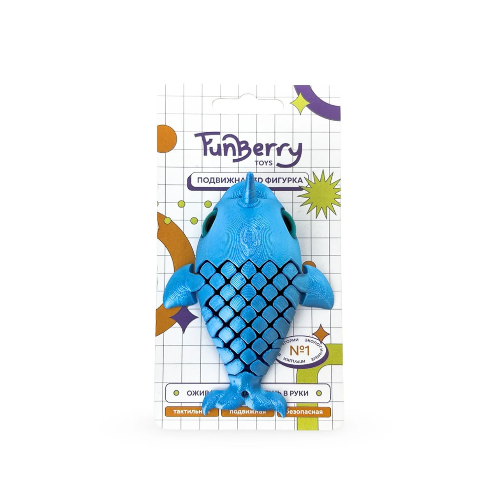 Игрушка 3D "Нарвал Бин" - 6
