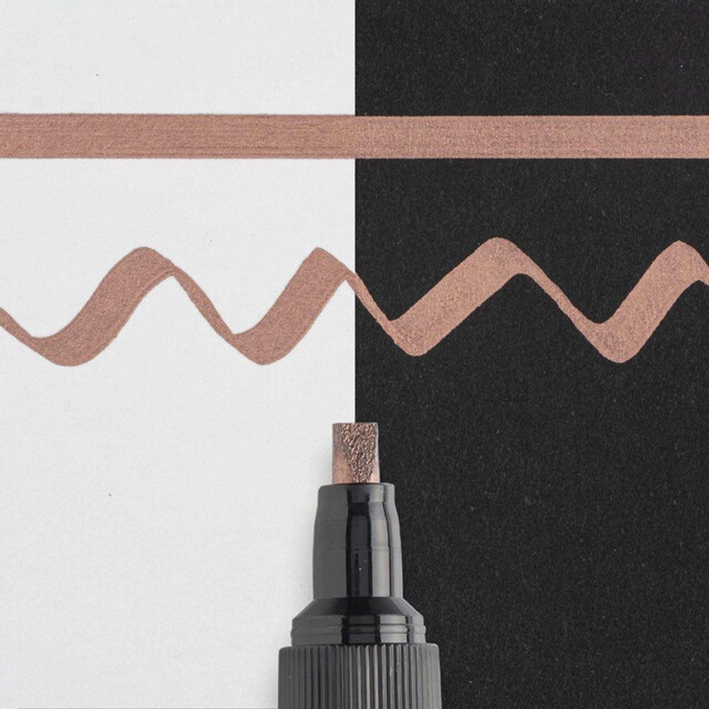 Маркер для каллиграфии "Pen-Touch Calligrapher", 5.0 мм, бронзовый - 2