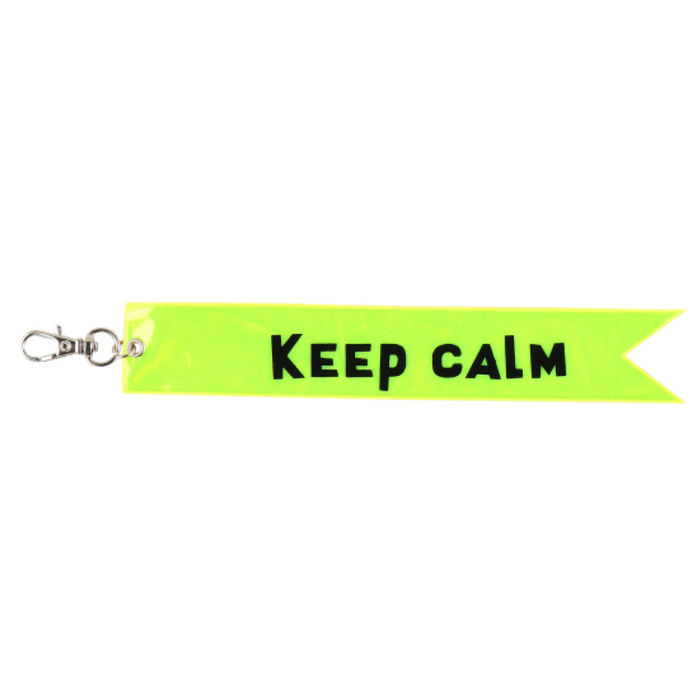 Брелок "Keep calm", желтый