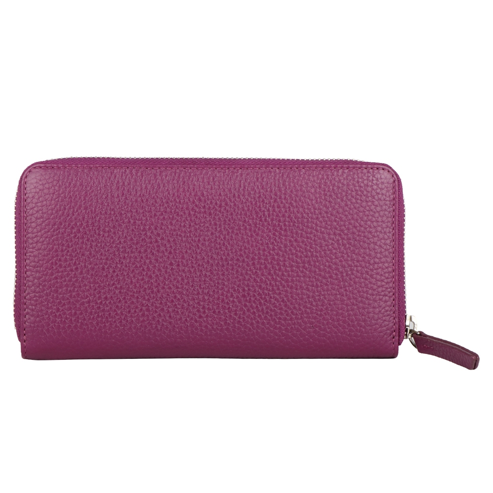 Кошелек "Colors Plum", кожа, сливовый - 4