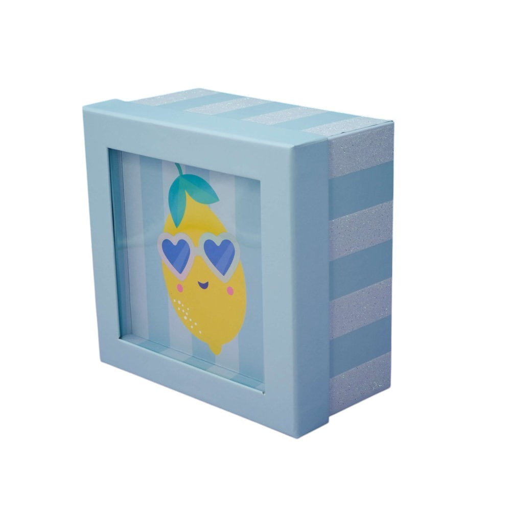 Коробка подарочная "Lemon glass", 19х19х9.5 см