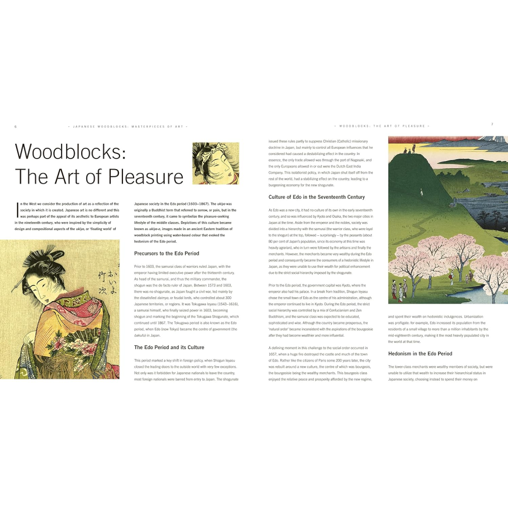 Книга на английском языке "Masterpieces of Art. Japanese Woodblocks", Michael Robinson - 2