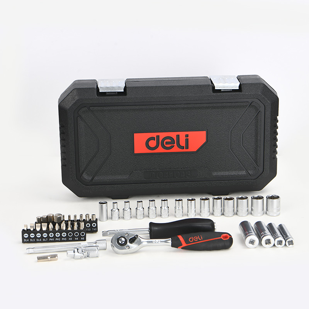 Набор инструмента 1/4" Deli RS EDQ41043, 43 шт - 2