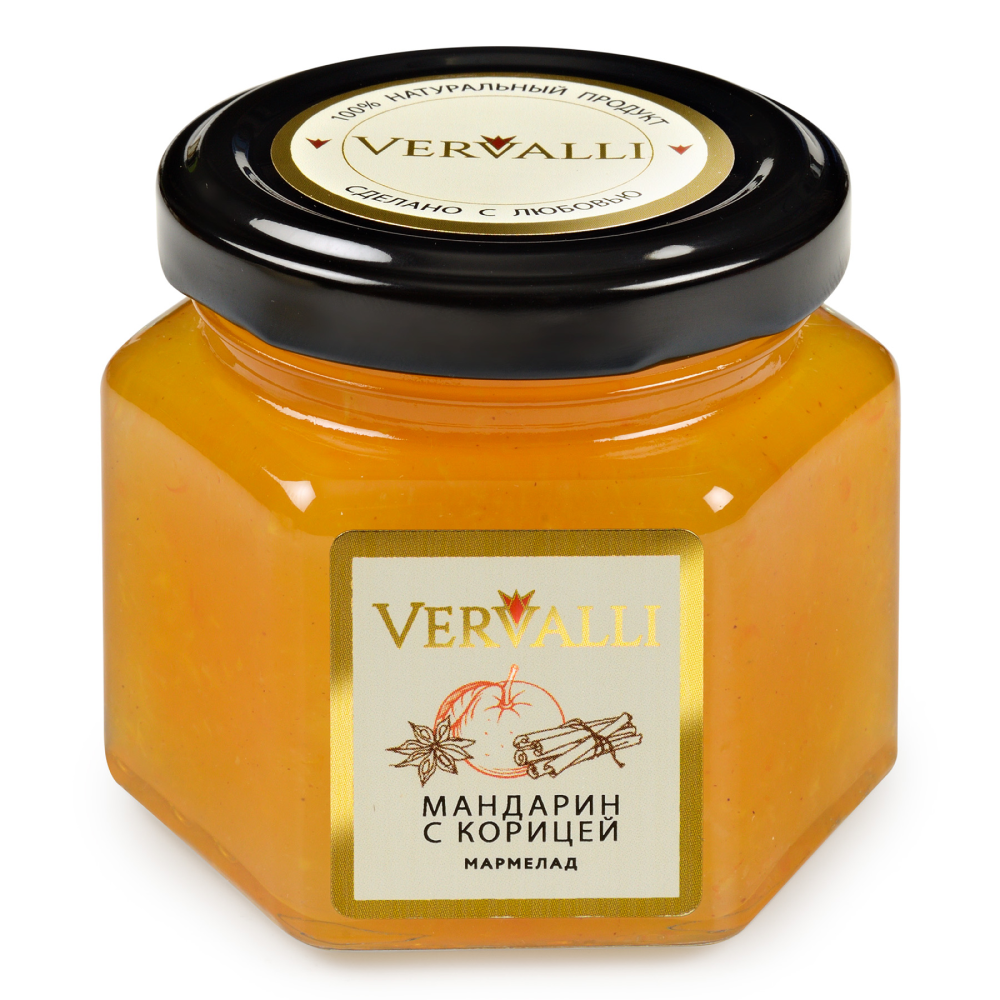 Мармелад "Vervalli", 120 гр, мандарин с корицей