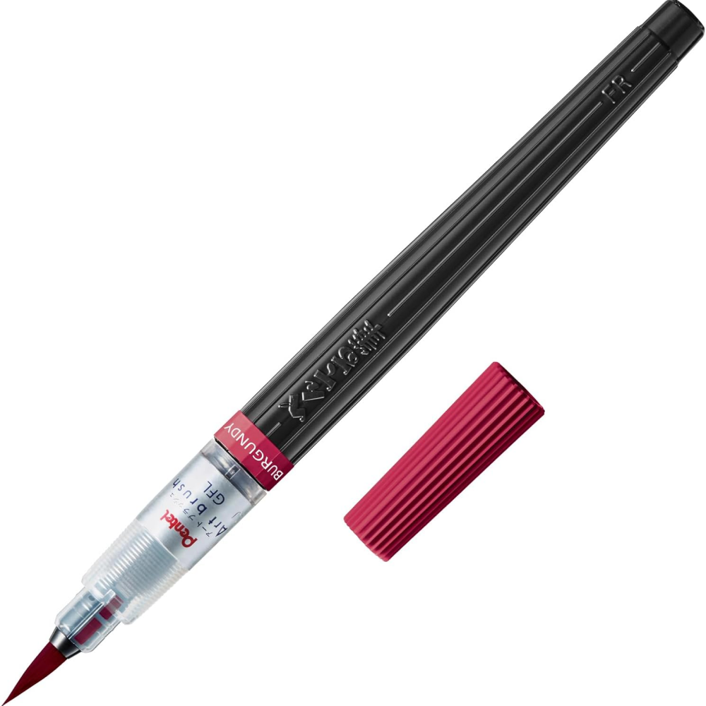 Кисть "Color Brush", бургунди, блистер