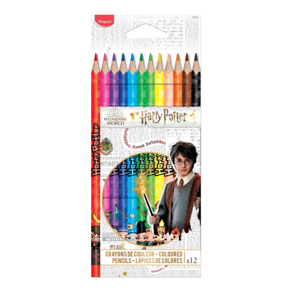 Цветные карандаши "Harry Potter", трехгранные, 12 шт.