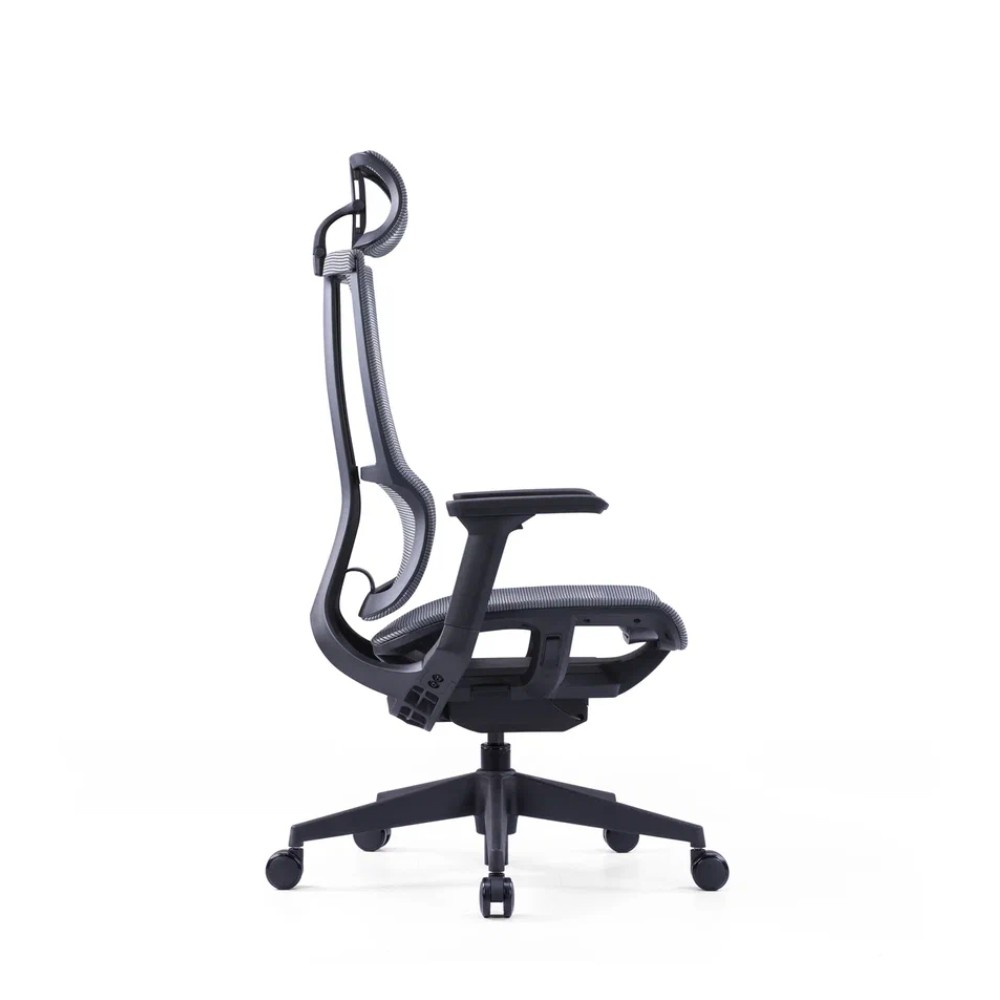 Кресло для руководителя SitZone E-303-001A-P1-BK сетка, черный - 5