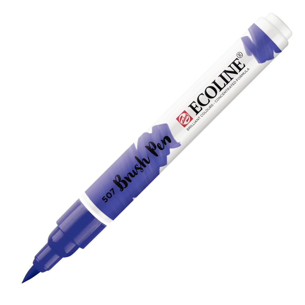 Маркер акварельный "Ecoline", 507 ультрамарин фиолетовый