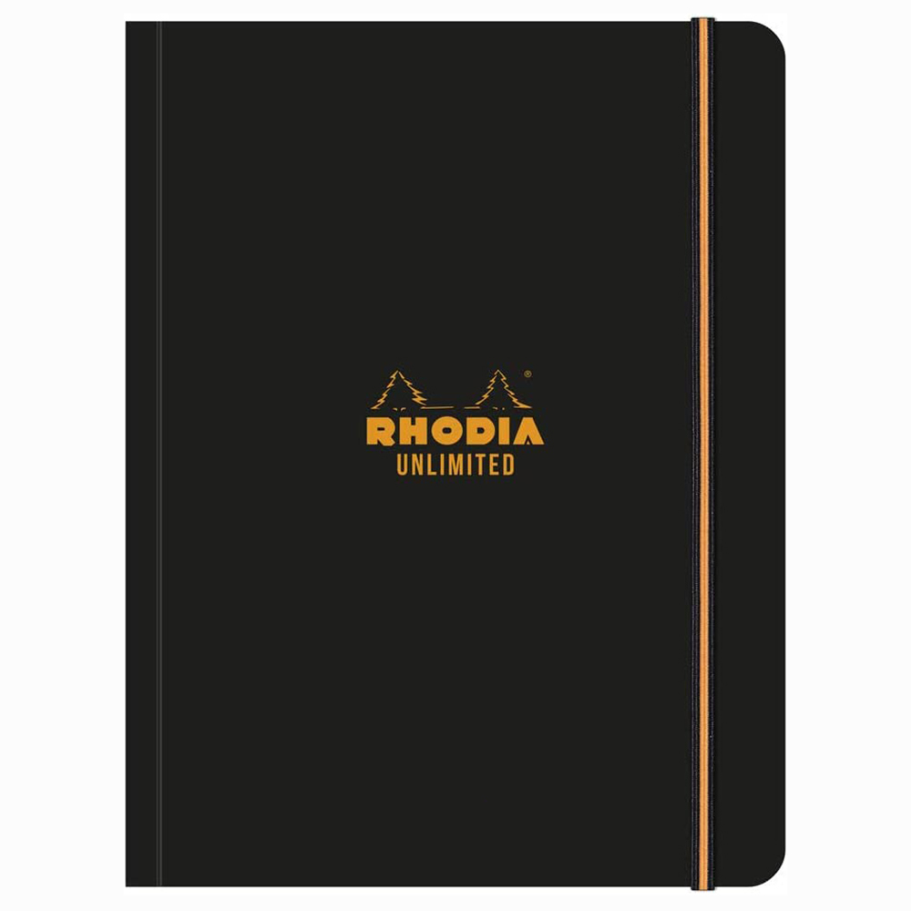 Блокнот "Rhodia Unlimited", А5+, 60 листов, клетка, черный