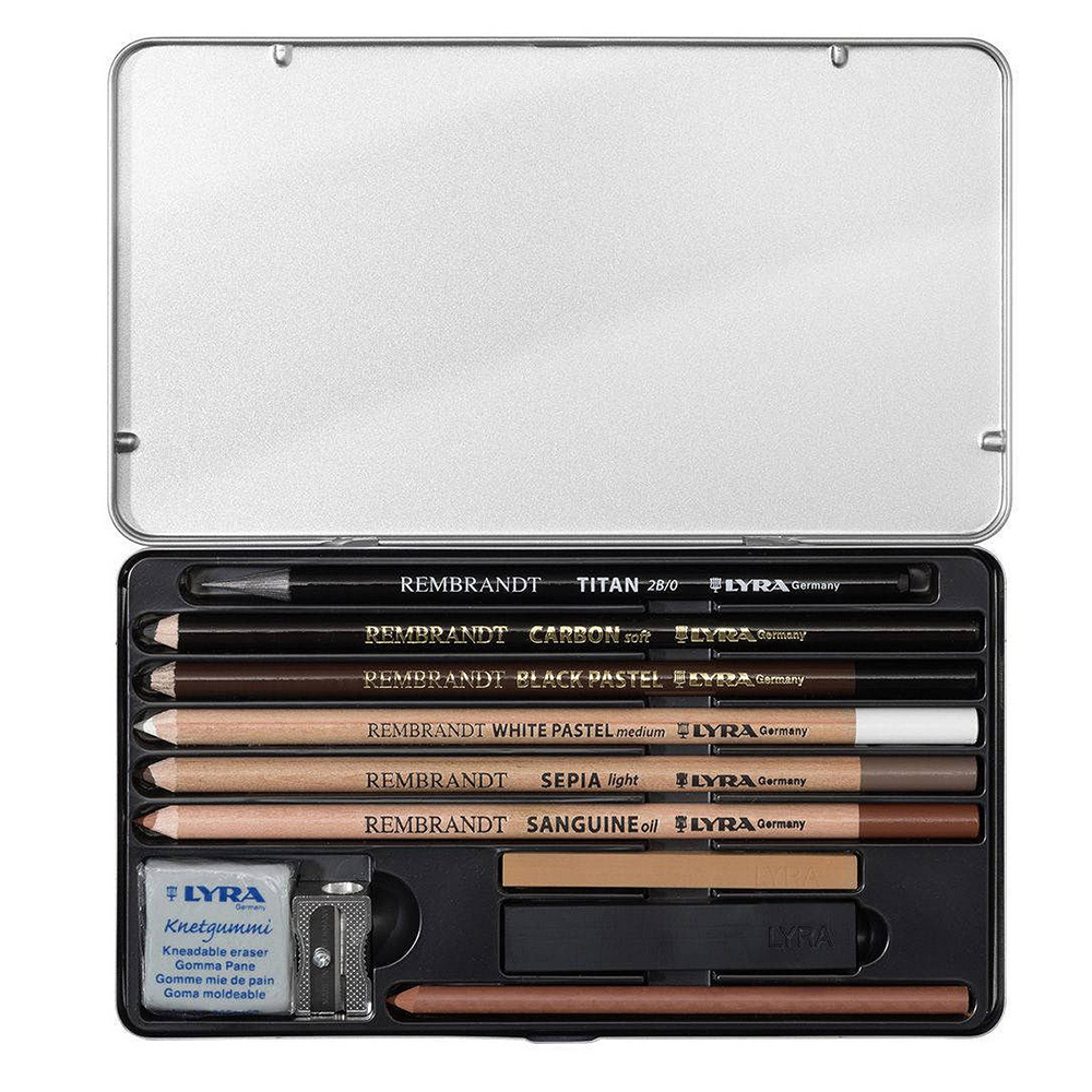 Набор "Rembrandt sketching set", 11 предметов, в металлическом футляре - 2