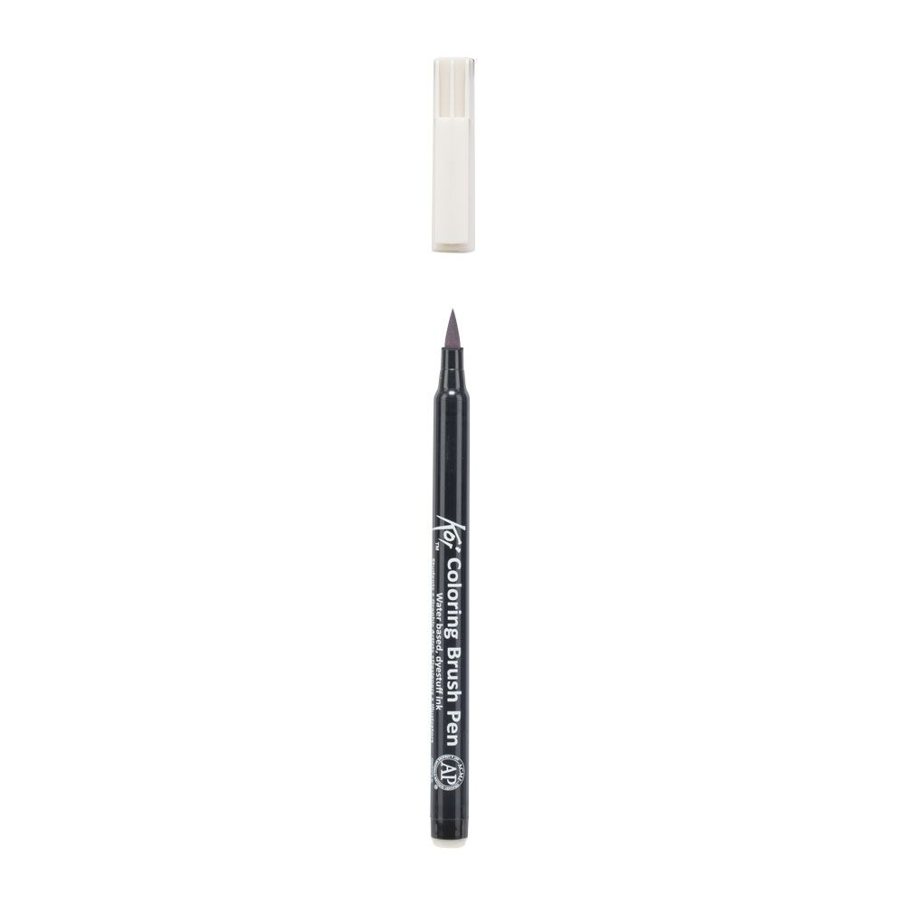 Маркер акварельный "Koi Color Brush", холодный светло-серый - 3