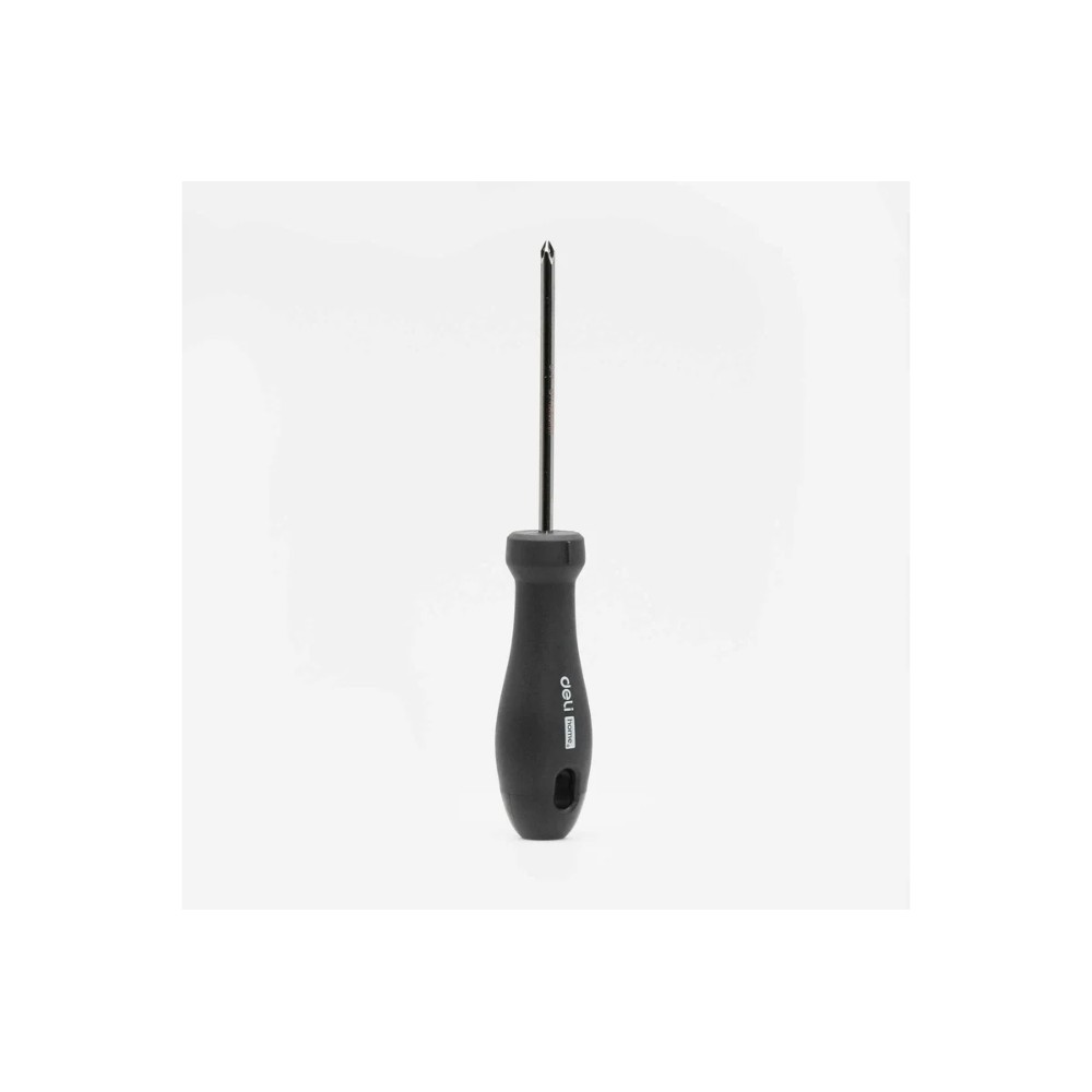 Отвертка Deli HS EHT1205, PH1х100 мм, Soft Touch, черный - 2