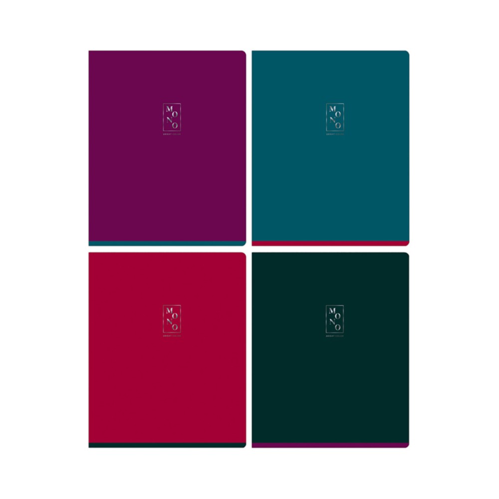 Тетрадь "Monocolor. Bright color", А5, 96 листов., клетка, ассорти