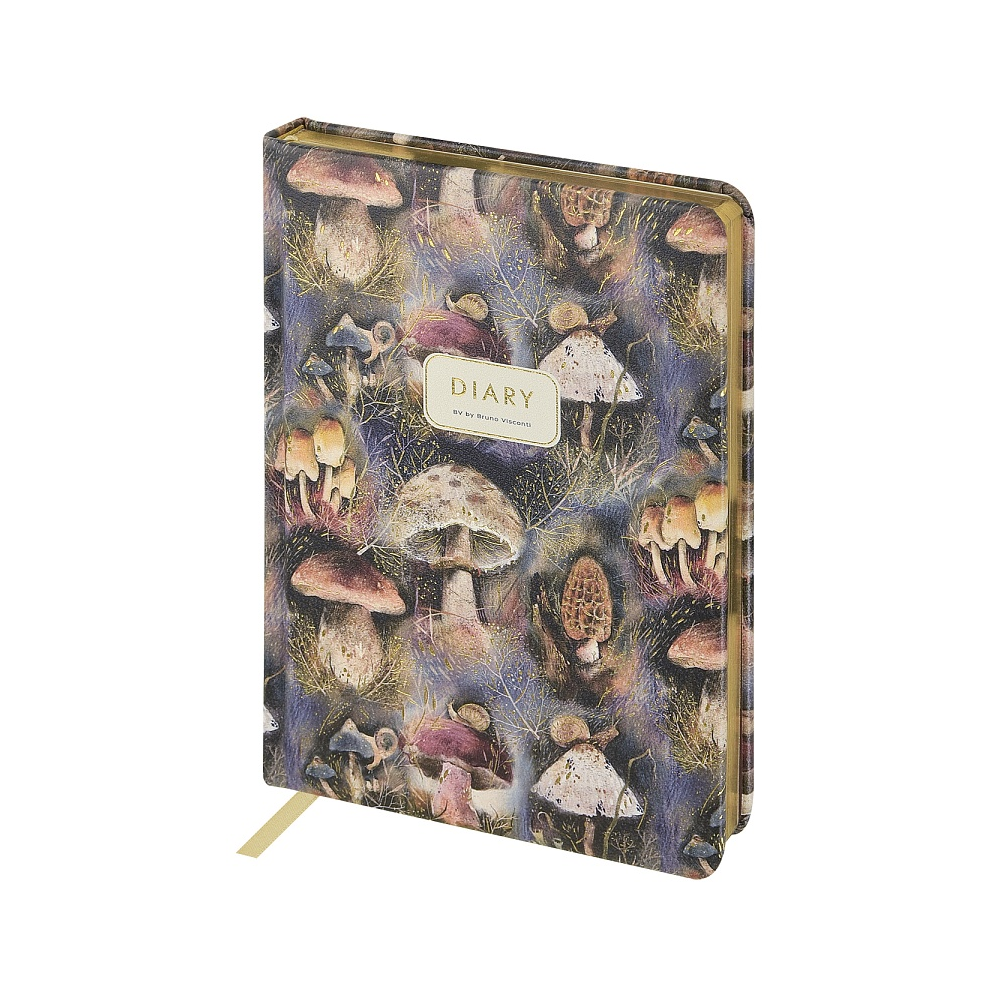 Ежедневник недатированный "Flora. Mushroom Miracle", А5, 240 страниц, фиолетовый - 2