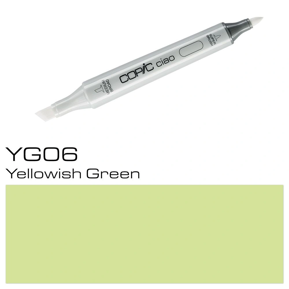 Маркер перманентный "Copic ciao", YG-06 желтовато-зеленый