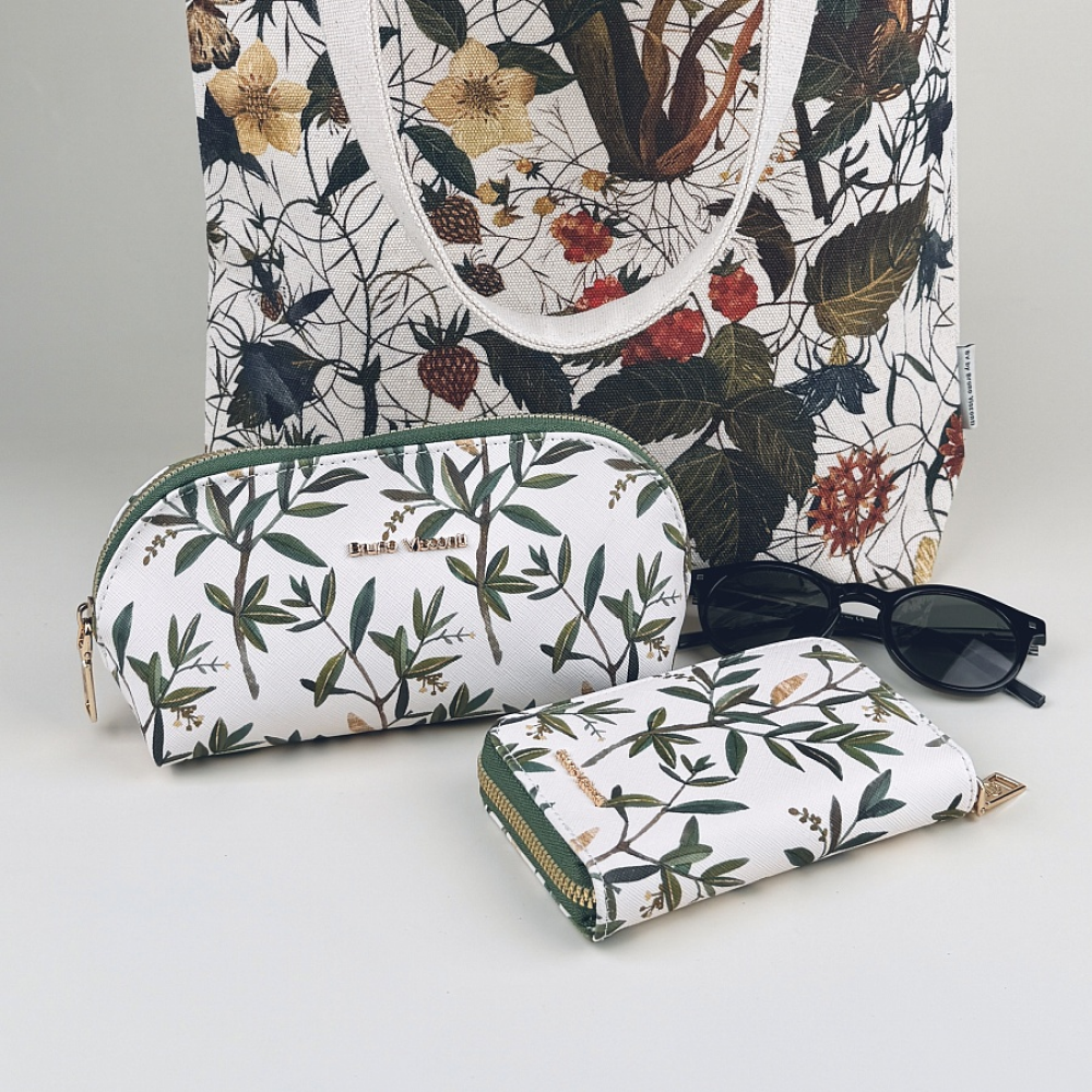 Косметичка "Flora. Олива", 22.5х8х10 см - 7