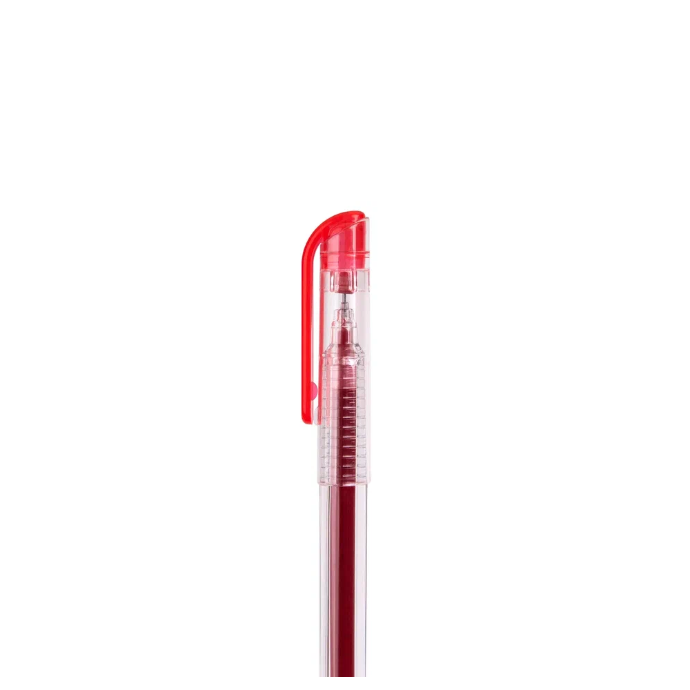 Ручка гелевая "My-Gel Standard", 0.5 мм, прозрачный, стерж. красный - 3