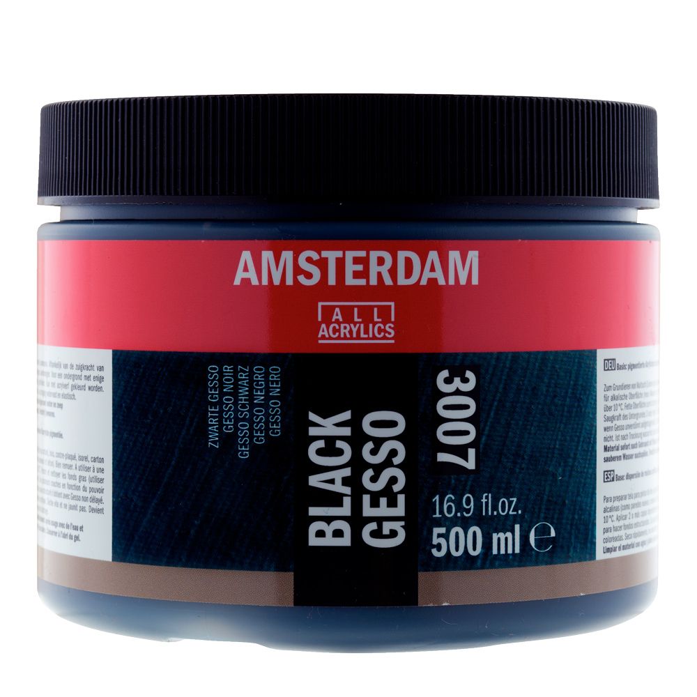 Грунт акриловый "Amsterdam", 500 мл, черный