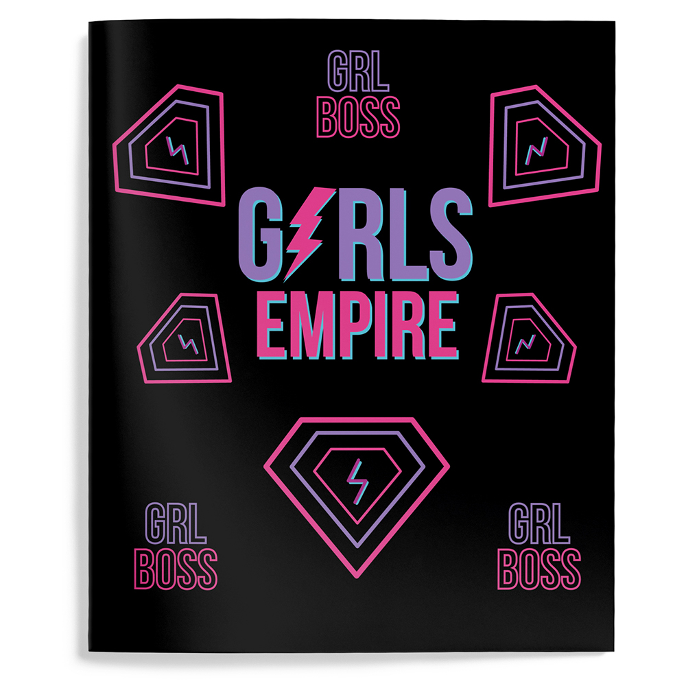 Тетрадь "Girl Power", А5, 48 листов, клетка, ассорти - 6