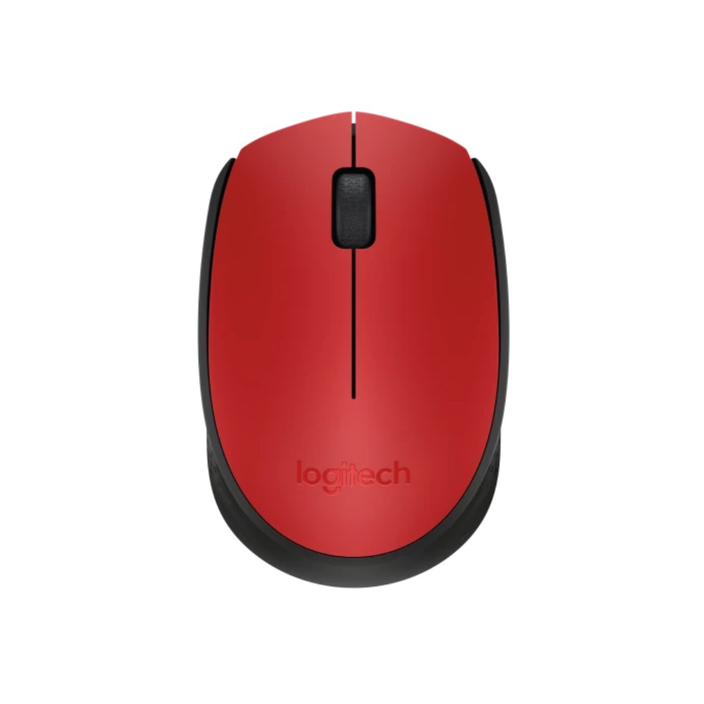 Мышь Logitech "Mouse M171", беспроводная, 1000 dpi, 3 кнопки, красный