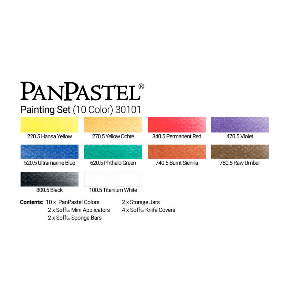 Ультрамягкая пастель "PanPastel Painting", 10 цветов - 3