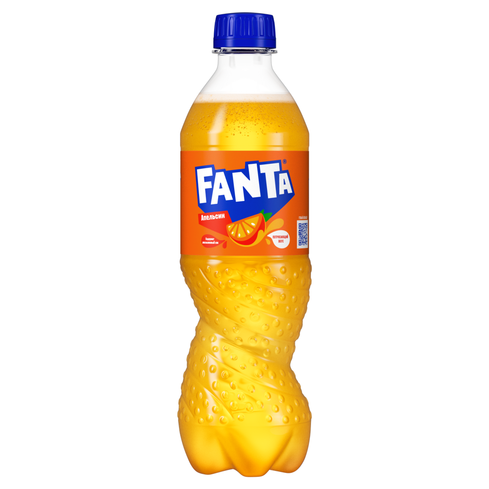 Напиток "Fanta", апельсиновый вкус, 0,5 л., пластиковая бутылка