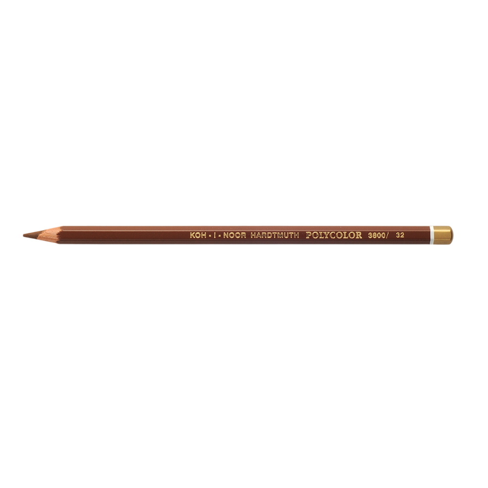 Карандаш цветной Koh-I-Noor "Polycolor 3800", 032 сиена натуральная