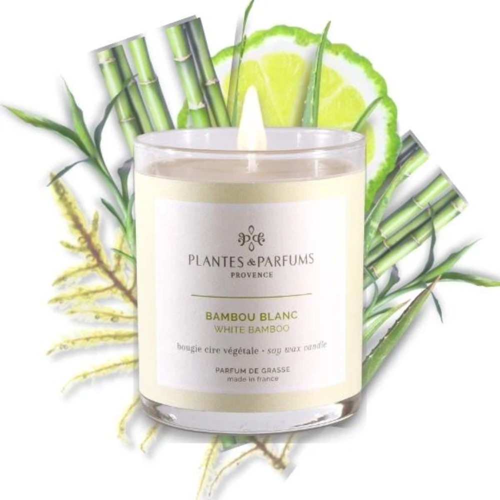 Свеча ароматическая PLANTS&PARFUMS "White Bamboo", 180 гр., подарочная упаковка - 2