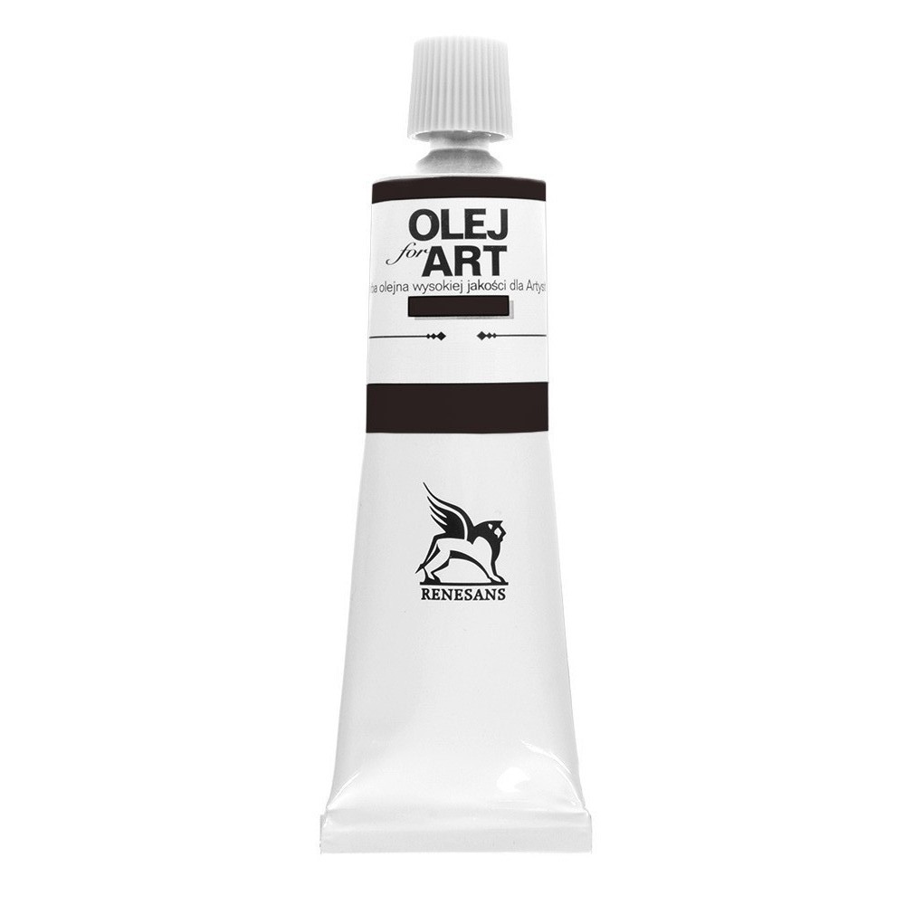 Краски масляные Renesans "Oils for art", 86 коричневый касельский, 60 мл, туба