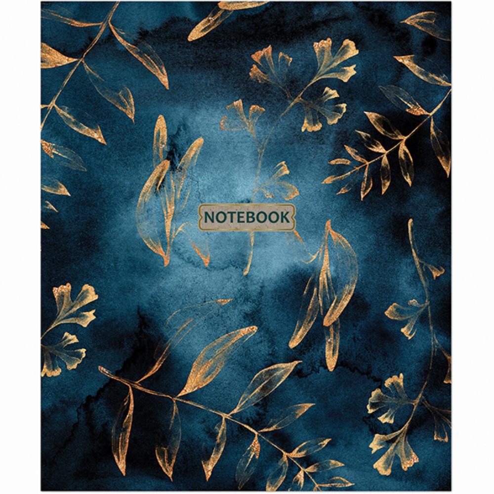 Тетрадь "Gold Floral Pattern", А5, 96 листов, клетка, ассорти  - 2