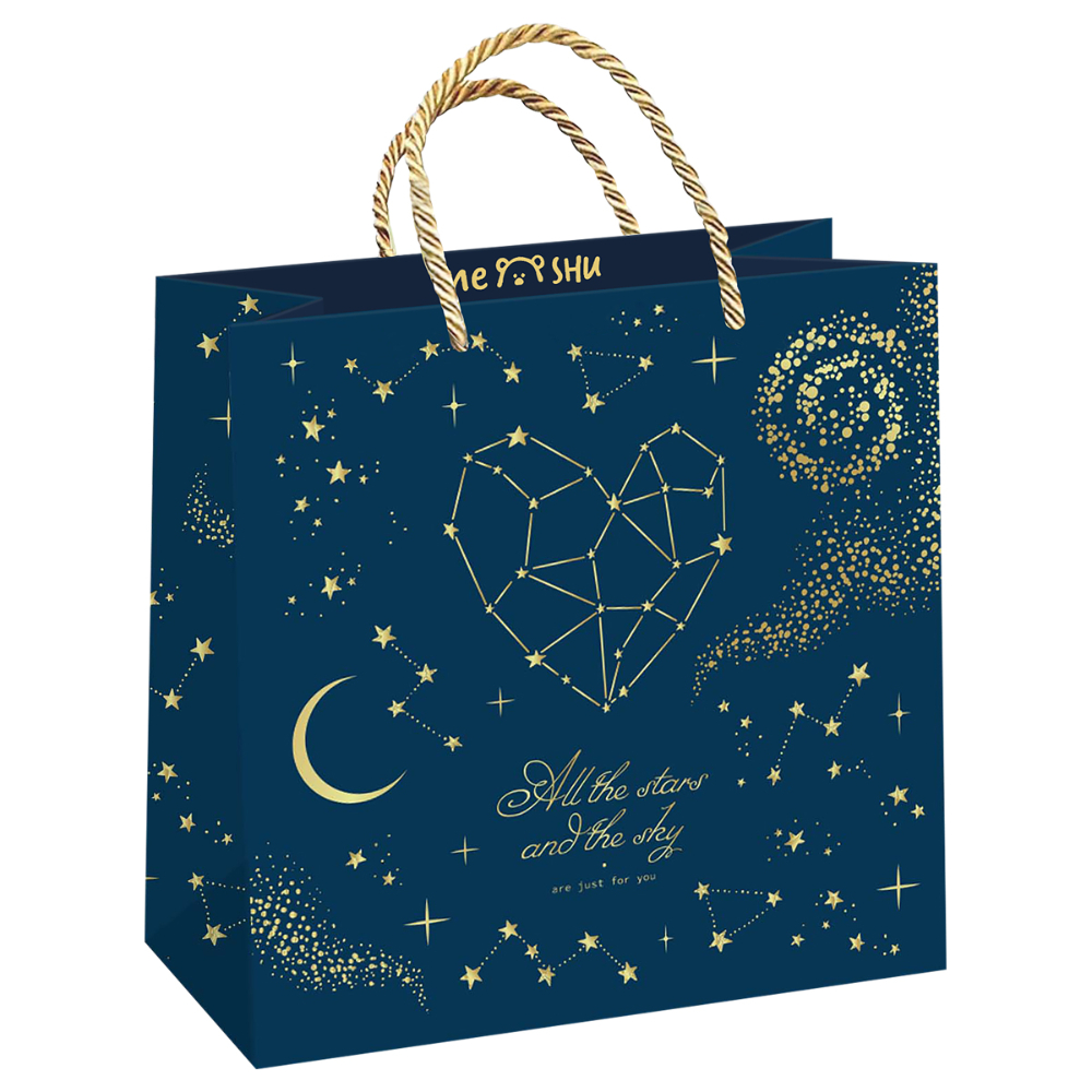 Пакет подарочный "Stars magic", 20x20x10 см, ламинированный