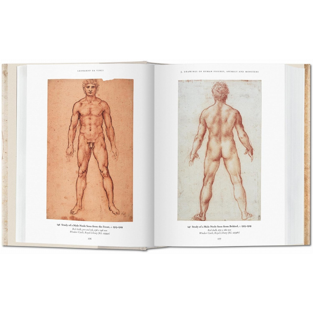 Книга на английском языке "Leonardo da Vinci. The Complete Drawings", Johannes Nathan - 3